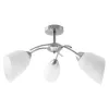 Ceiling Light Activejet NIKITA 3P Nikiel White nickel Metal Glass 120 W