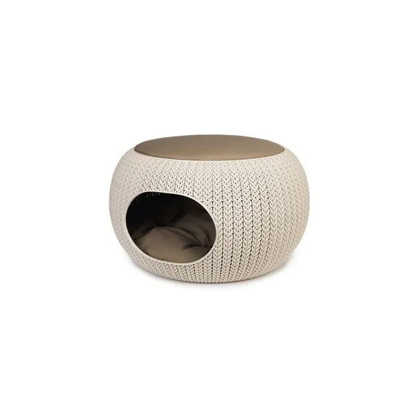 Cat Bed Curver Knit Beige Sand 6,7 x 32,5 x 6,7 cm