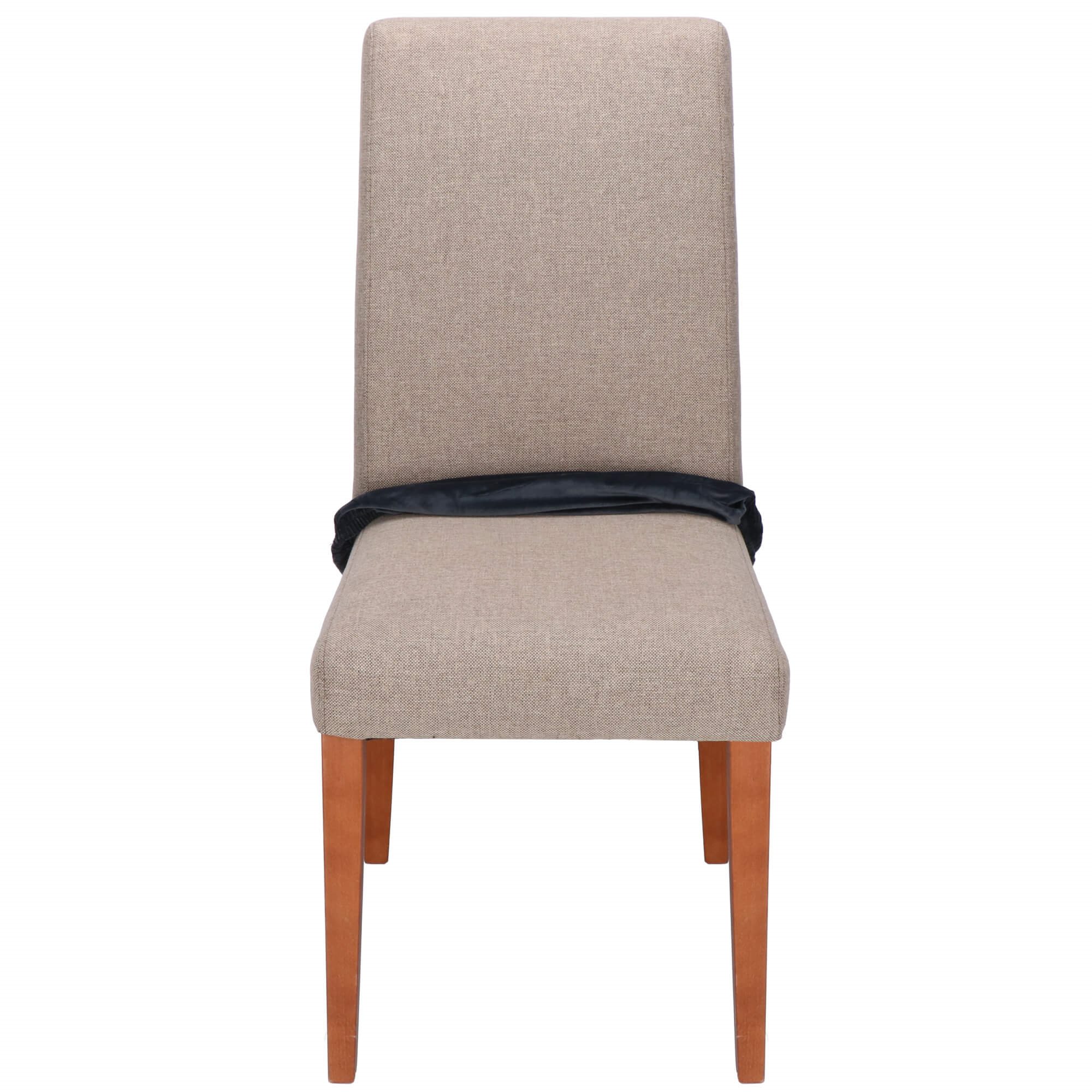 Chair seat cover Springos HA5268 velour elastic universal dark gray