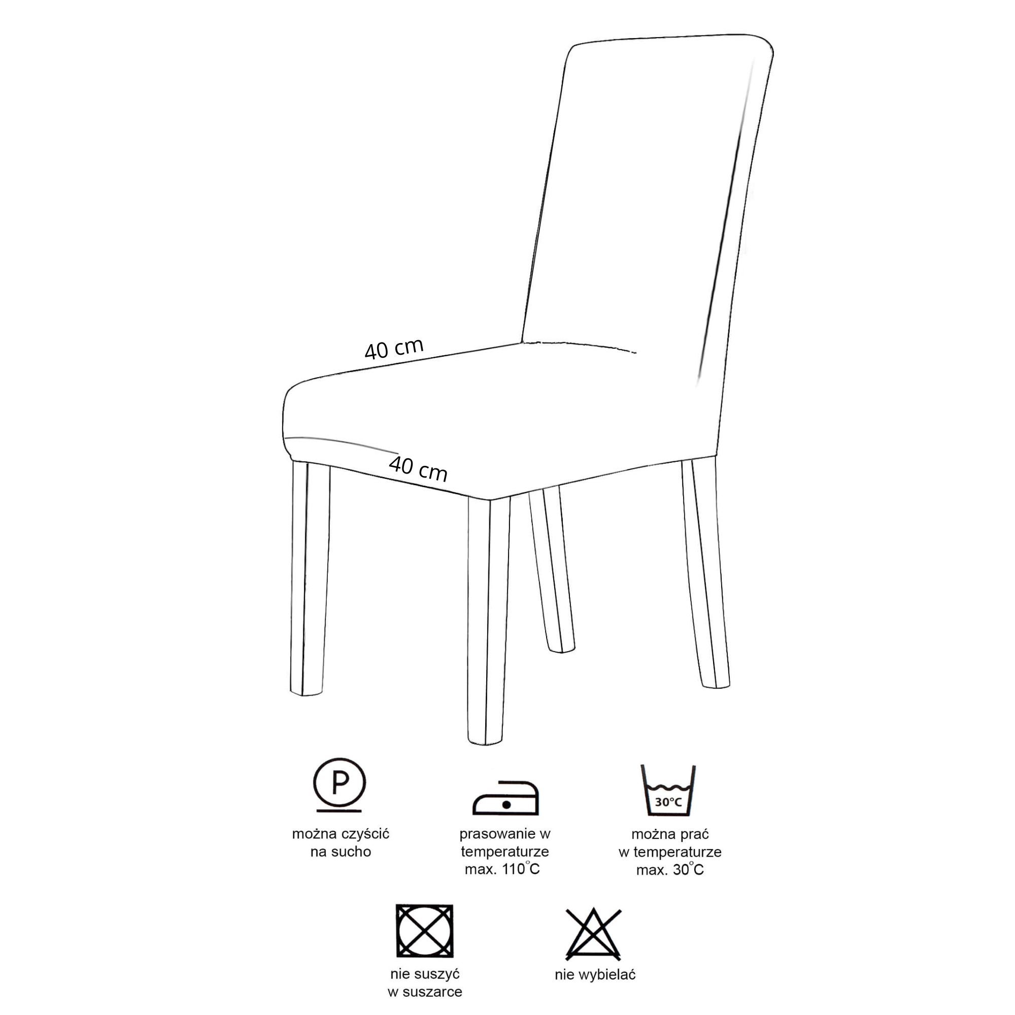 Chair seat cover Springos HA5268 velour elastic universal dark gray