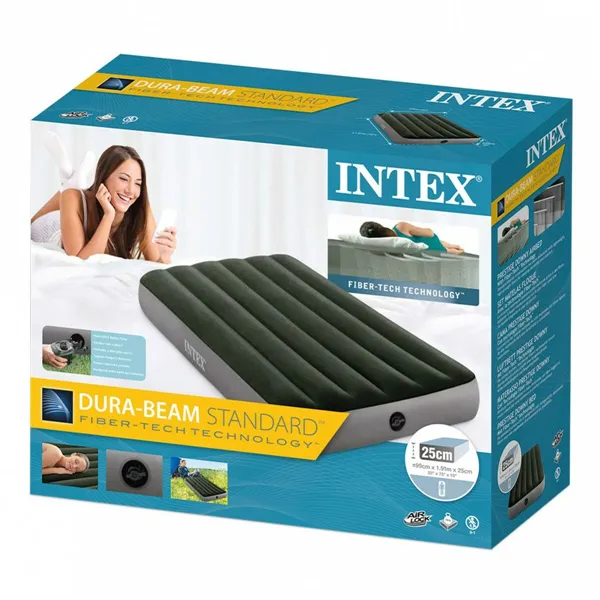 Inflatable Mattress Intex Twin Dura-Beam Prestige Downy 99 x 25 x 191 cm 4 Units