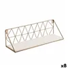 Shelves Vinthera Moa Steel Golden 40 x 12 x 12 cm (8 Units)