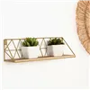 Shelves Vinthera Moa Steel Golden 40 x 12 x 12 cm (8 Units)