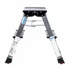 2-step folding ladder Krause 130037 Silver Aluminium