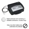 Portable Safe Box with Security Cable Master Lock Black Steel