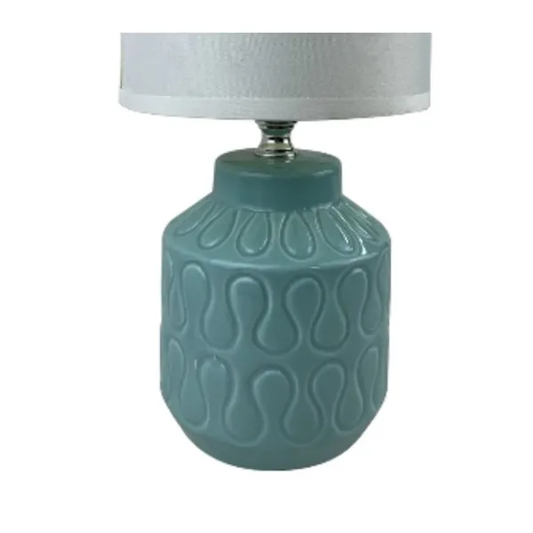 Desk lamp Versa Lizzy Blue Ceramic 13 x 26,5 x 10 cm