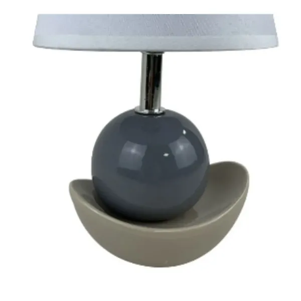 Desk lamp Versa Noela Grey Ceramic 15 x 25 x 12 cm