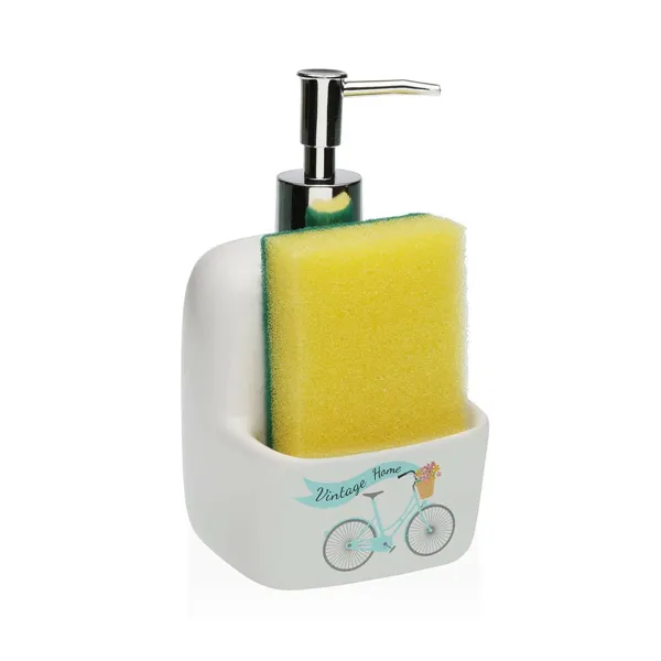 Soap Dispenser Versa Bicycle White Ceramic