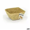 Multi-purpose basket Privilege Seagrass Squared 8 x 8 x 7 cm (24 Units)