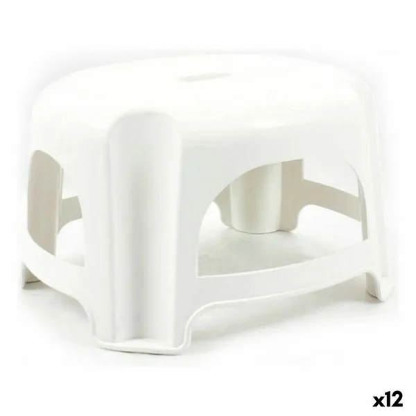 Stool Dem Sabin White 33 x 28 x 18 cm (12 Units)