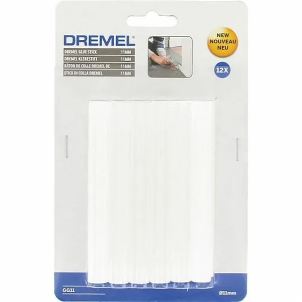 Hot melt glue  sticks Dremel 2615GG11JA Universal White 12 Pieces