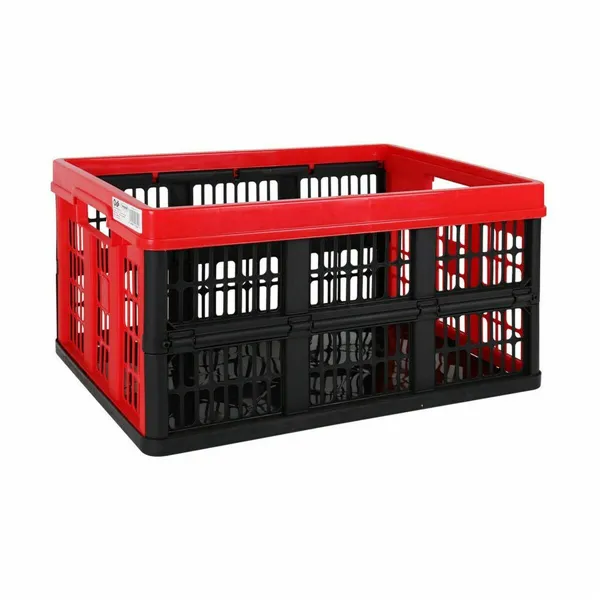 Folding Box with Handles Tontarelli Voilà Red 45 L 53 x 37 x 27 cm (10 Units)