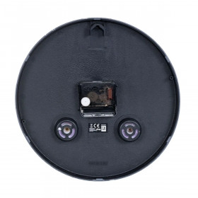 Wall Clock Esperanza EHC016K Black Glass Plastic 25 cm