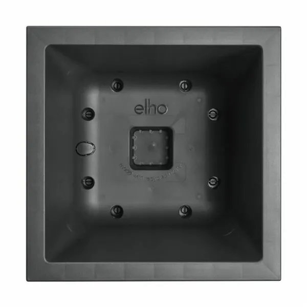 Plant pot Elho Black Ø 29 cm Plastic Squared Modern