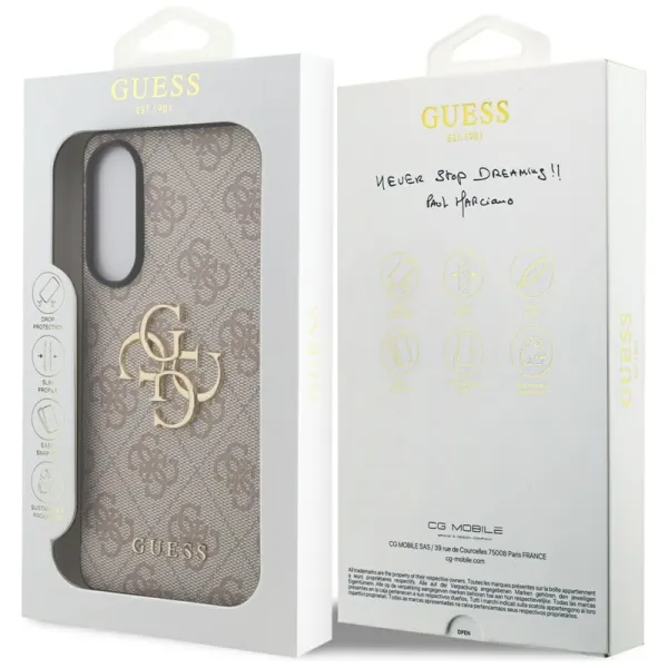 Guess Big 4G Logo Classic Logo - Case for Samsung Galaxy S25 Edge (pink)