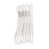 Set of Clothes Hangers Dem White Plastic 12 Pieces 38 x 17,5 cm (8 Units)