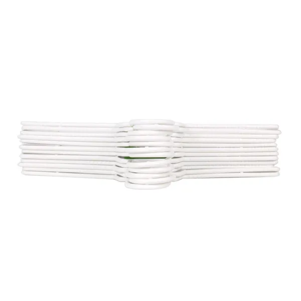 Set of Clothes Hangers Dem White Plastic 12 Pieces 38 x 17,5 cm (8 Units)