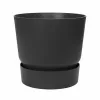 Plant pot Elho Black Plastic Circular Modern Ø 47 cm