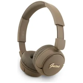 Guess Metal Logo Script - Wireless Over-Ear Headphones Bluetooth V5.3 (brown)