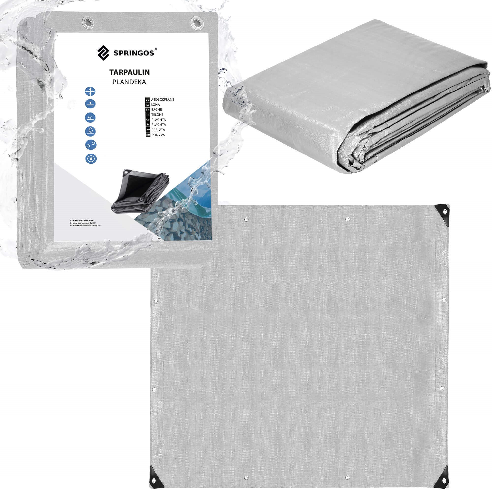 Brezentas Springos GA2160 3x3m 270 g/m2 | Pirkti internetu — Megaluks