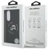 Karl Lagerfeld Silicone Double Heads And Circle MagSafe - Case for Samsung Galaxy S25 Edge (black)