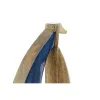 Decorative Figure Home ESPRIT Blue Natural Mediterranean 17 x 2,5 x 25 cm