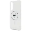 Karl Lagerfeld Button Choupette Head Printed Logo MagSafe - Case for Samsung Galaxy S25 Edge (white)