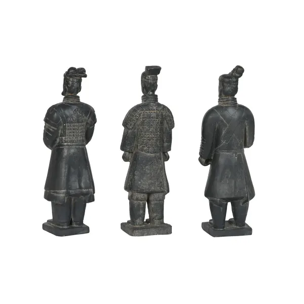 Decorative Figure Home ESPRIT Grey Warrior 18,5 x 16,5 x 57 cm (3 Units)