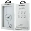 Karl Lagerfeld Button Choupette Head Printed Logo MagSafe - Case for Samsung Galaxy S25 Edge (white)