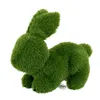 Decorative Figure polypropylene Astro-turf Rabbit 22 x 40 x 30 cm