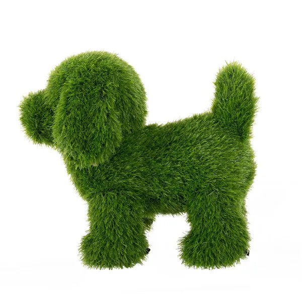 Decorative Figure polypropylene Astro-turf Dog 30 x 50 x 48 cm