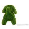 Decorative Figure polypropylene Astro-turf Dog 30 x 50 x 48 cm