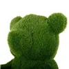 Decorative Figure polypropylene Astro-turf Bear 22 x 26 x 35 cm