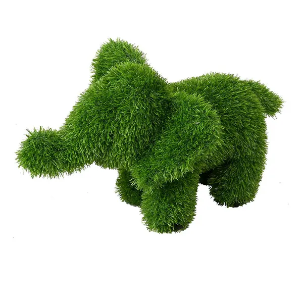 Decorative Figure polypropylene Astro-turf Elephant 20 x 45 x 30 cm