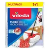 Mop Replacement To Scrub Vileda Turbo 2in1 Microfibre Polyamide Polyester (2 Units)