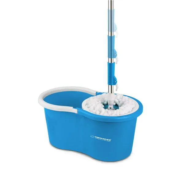 Mop with Bucket Esperanza EHS005 Blue White Microfibre