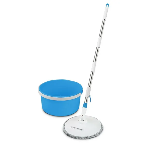 Mop with Bucket Esperanza EHS007 Blue White Microfibre