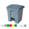 Rubbish bin Grey Plastic Rectangular 30 L