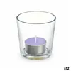 Scented Candle 7 x 7 x 7 cm (12 Units) Glass Lavendar