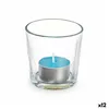 Scented Candle 7 x 7 x 7 cm (12 Units) Glass Ocean