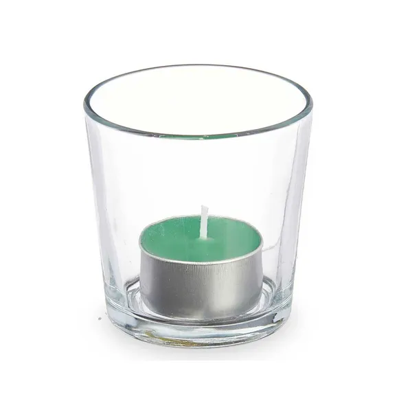 Scented Candle 7 x 7 x 7 cm (12 Units) Glass Bamboo