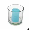 Scented Candle 10 x 10 x 10 cm (6 Units) Glass Ocean