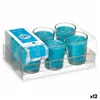 Scented Candle Set 16 x 6,5 x 11 cm (12 Units) Glass Ocean