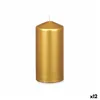 Candle Golden 7 x 15,5 x 7 cm (12 Units)