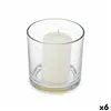 Scented Candle 10 x 10 x 10 cm (6 Units) Glass Cotton