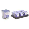 Scented Candle 10 x 10 x 10 cm (6 Units) Glass Lavendar