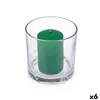 Scented Candle 10 x 10 x 10 cm (6 Units) Glass Bamboo