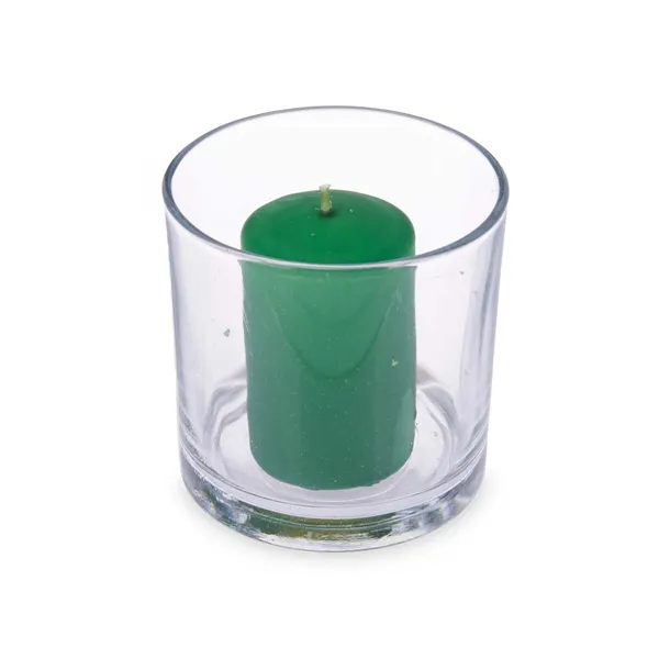 Scented Candle 10 x 10 x 10 cm (6 Units) Glass Bamboo