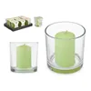 Scented Candle 10 x 10 x 10 cm (6 Units) Glass Jasmine