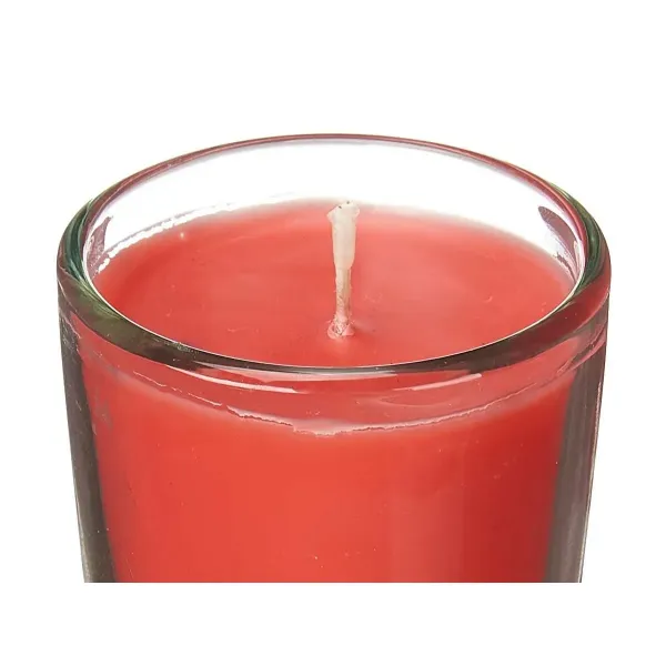 Scented Candle Set 16 x 6,5 x 11 cm (12 Units) Glass Red fruits